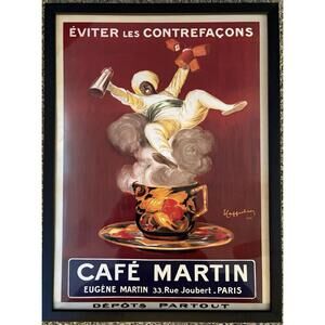 CAFÉ MARTIN by Cappiello Poster 21.625” X 15.75”